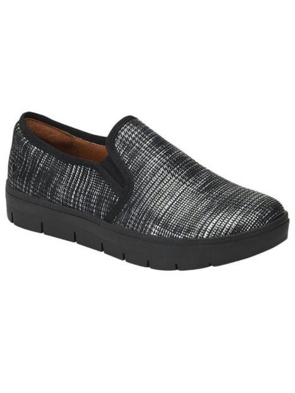 Nurse Mates Nursemates Adela Slip on Sneaker Black Silver Shoes Women’s size 9
